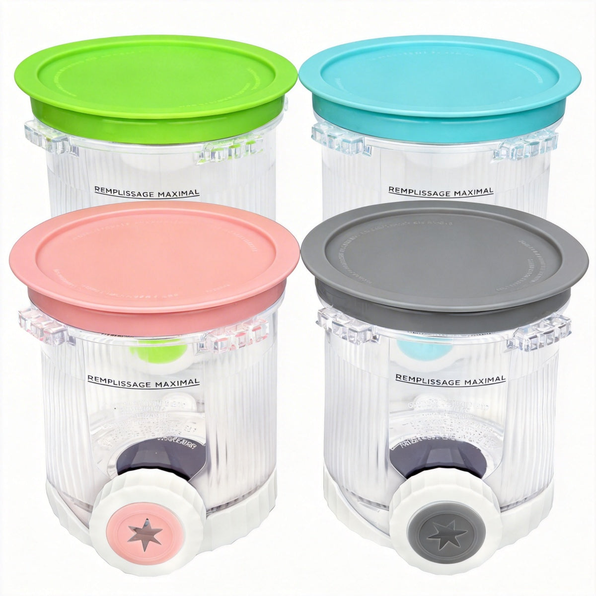 Ice cream containers for NINJA Creami NC700 NC701EU 4 pcs. with lid
