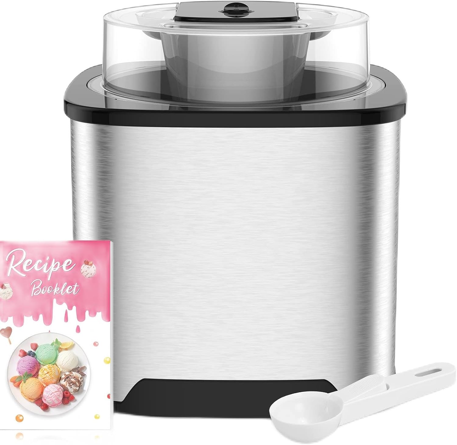 Ice cream machine 2 l, 12 W, 220 V, stainless steel
