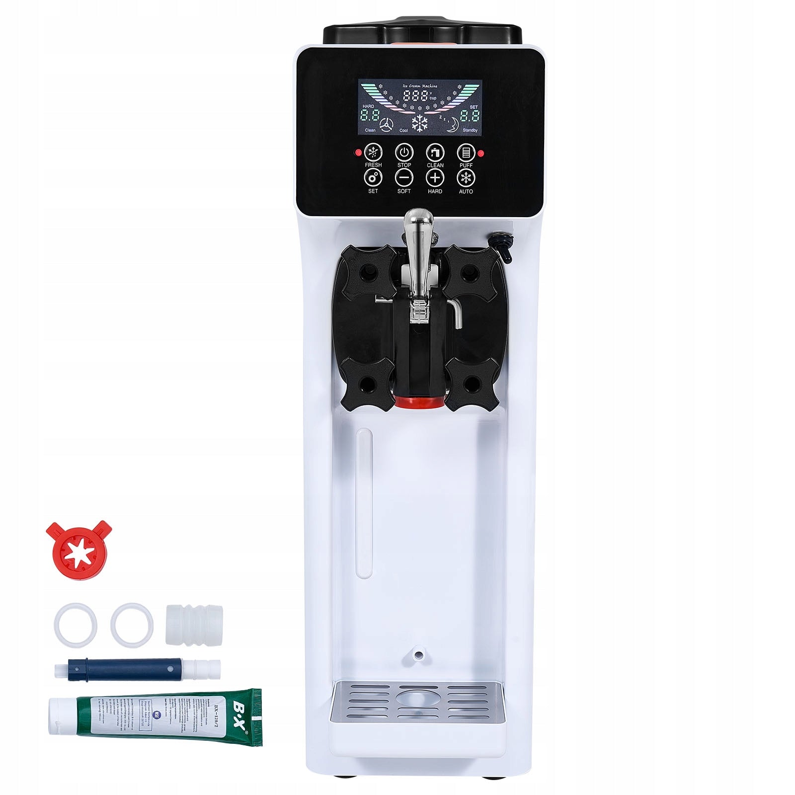 Ice cream machine Vevor 10 l/h stainless steel tank 4 l Brand Vevor
