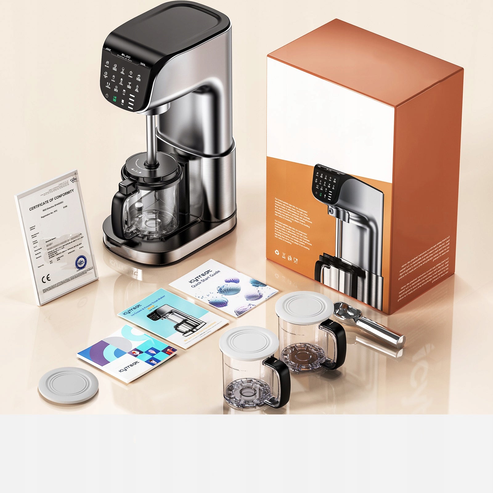 Ice cream machine – for Italian ice cream, additives, milkshakes 500W Packaging status original