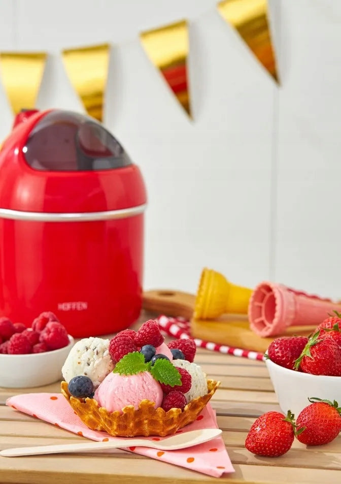 Ice cream maker for homemade sorbets of frozen yogurt Hoffen Packaging status original