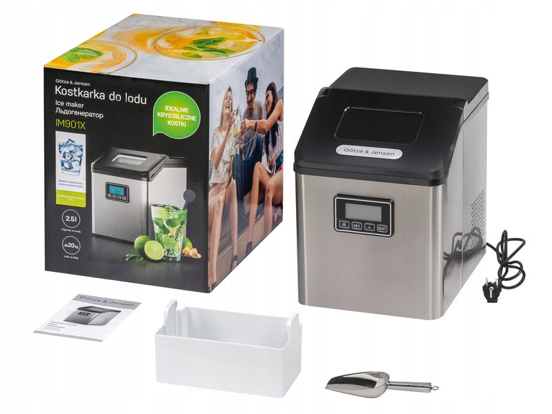 Ice maker GÖTZE & JENSEN IM901X 150 W 2,5 L silver Dominant color silver/gray