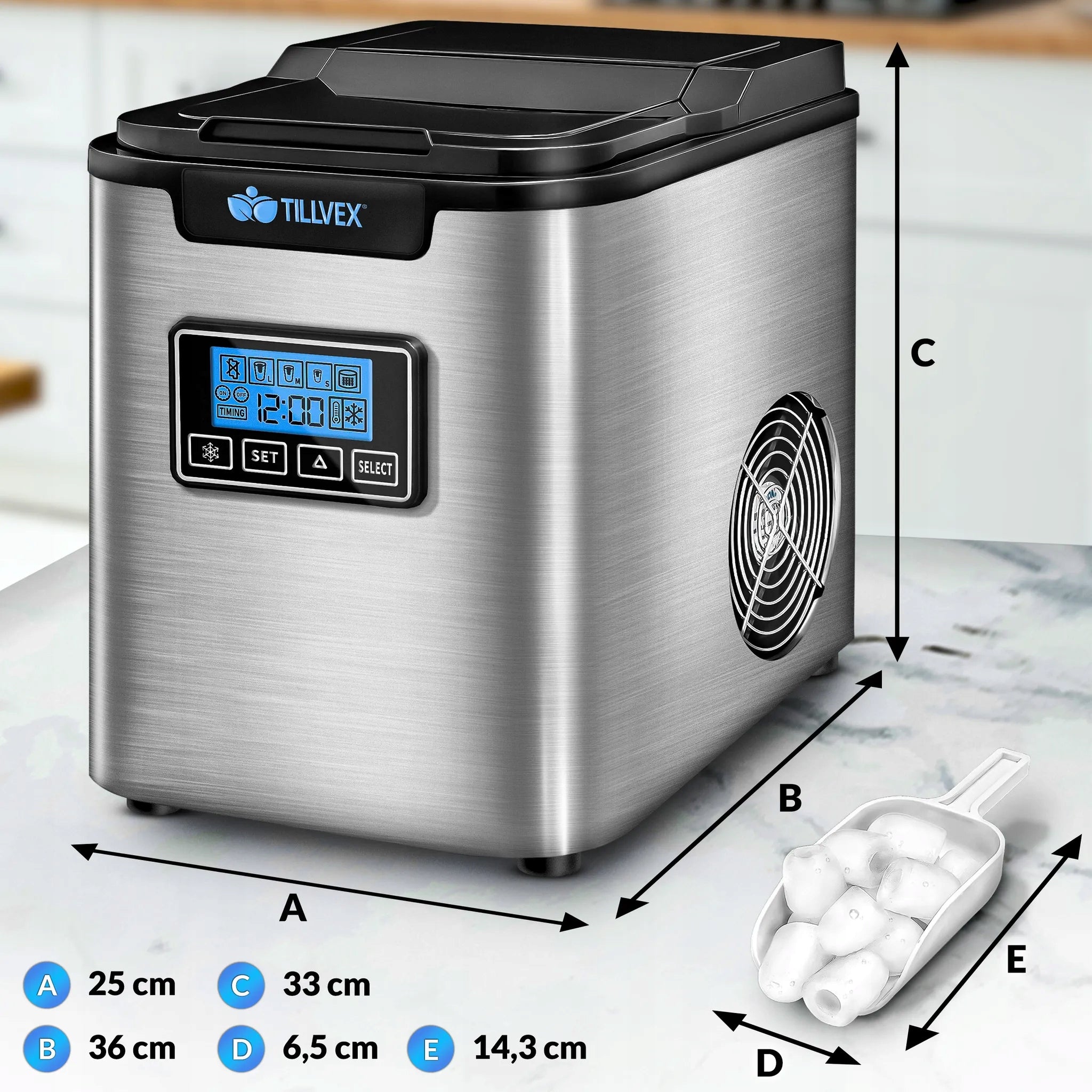Ice maker TILLVEX TVEWM01 silver 240 W Brand no brand