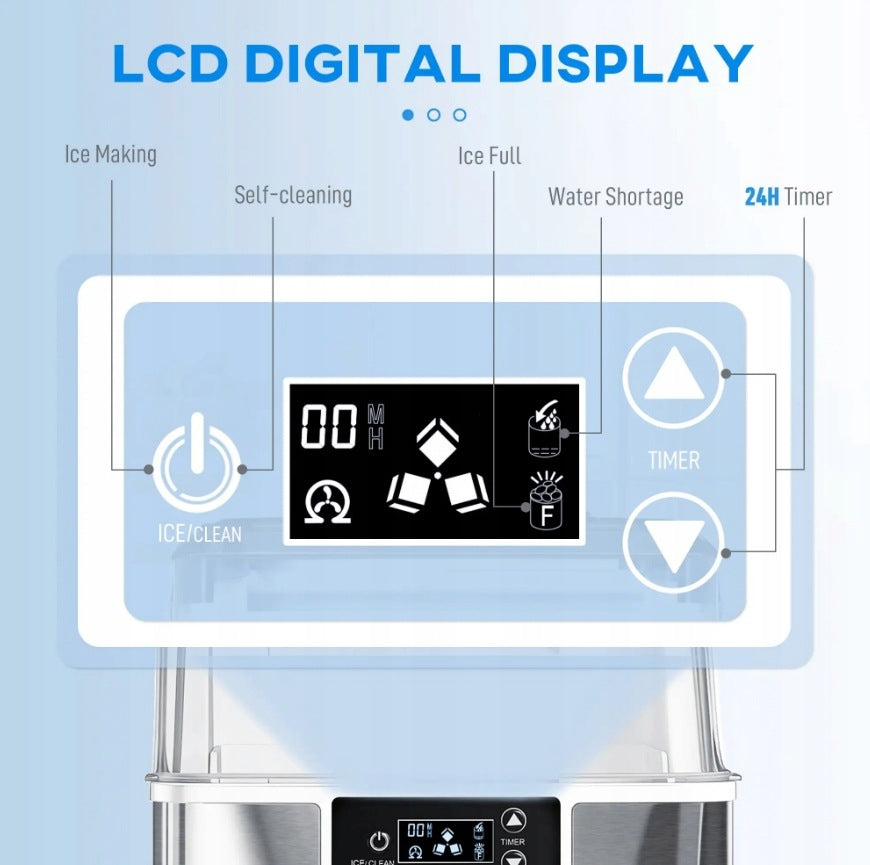 Ice maker machine 20kg/24h silver Manufacturer code 800-139V91SR