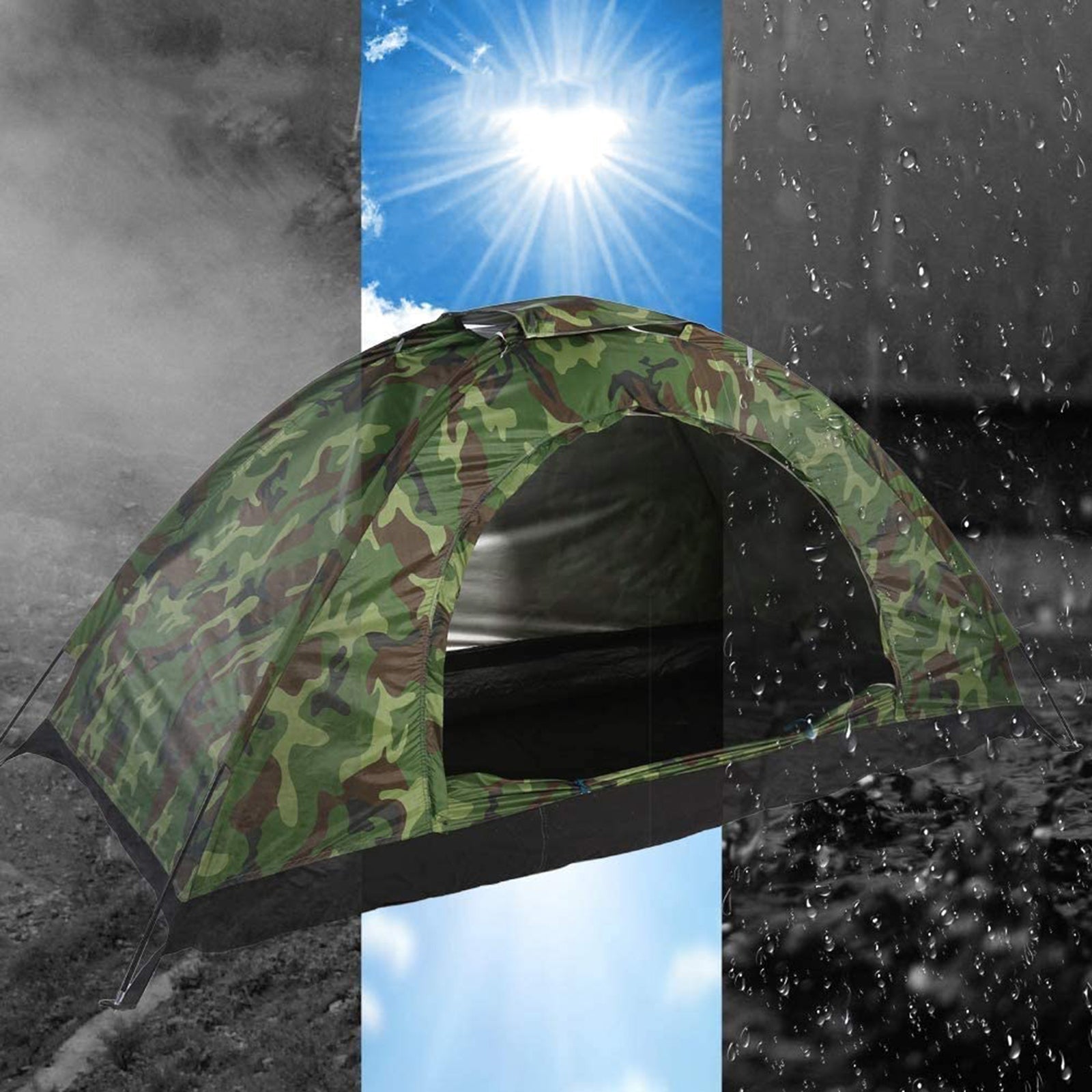 Iglo Tent Tropical 2-Person Lightweight Tourist With Tropical Camping Color blue