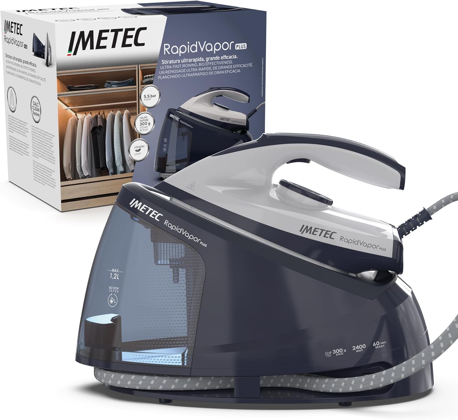 Imetec Rapidvapor Plus Steam Generator 5,5 Bar 300g Fast Heating