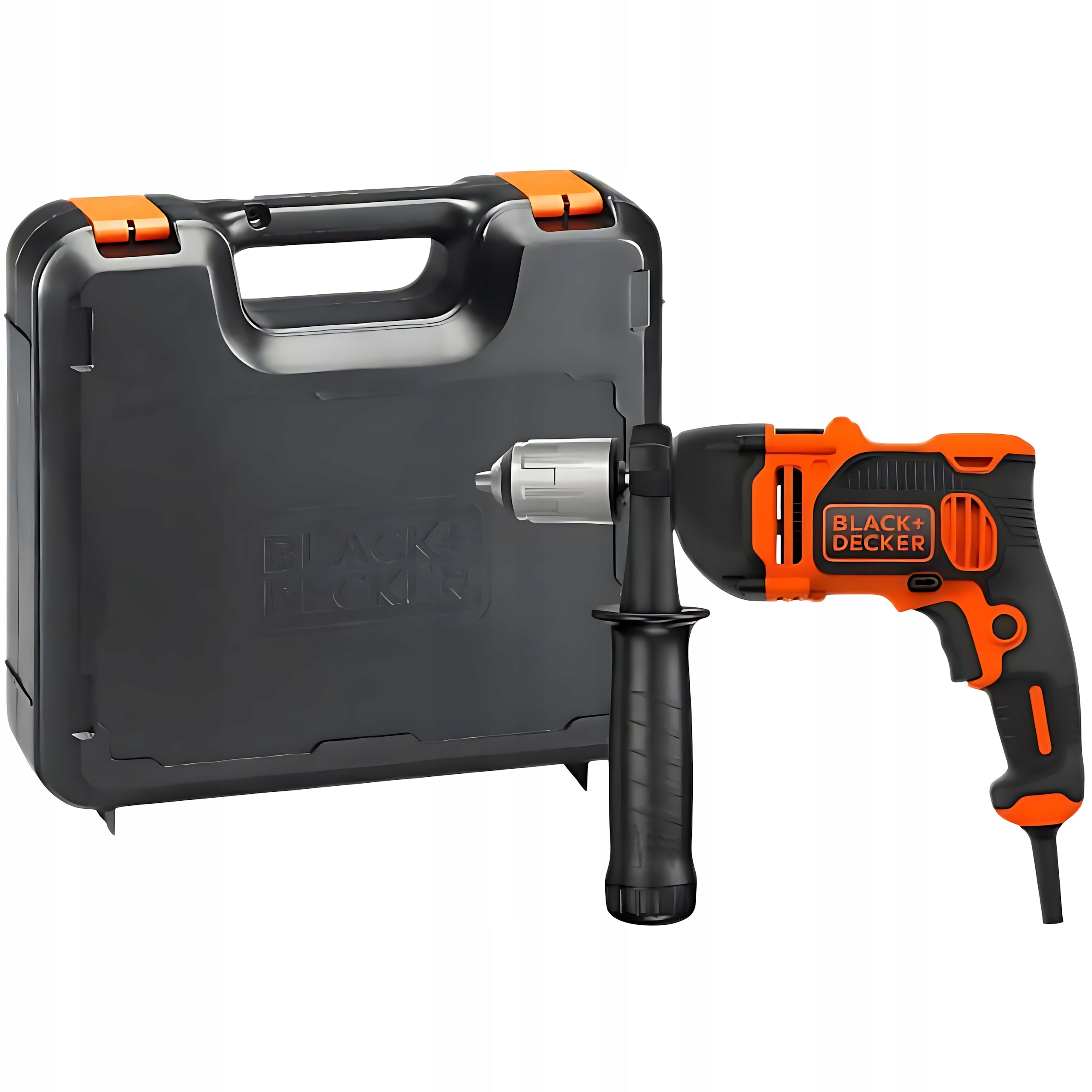 Impact Drilling Machine Black+Decker BEH850K 850W 13mm Case Concrete Wood Strong