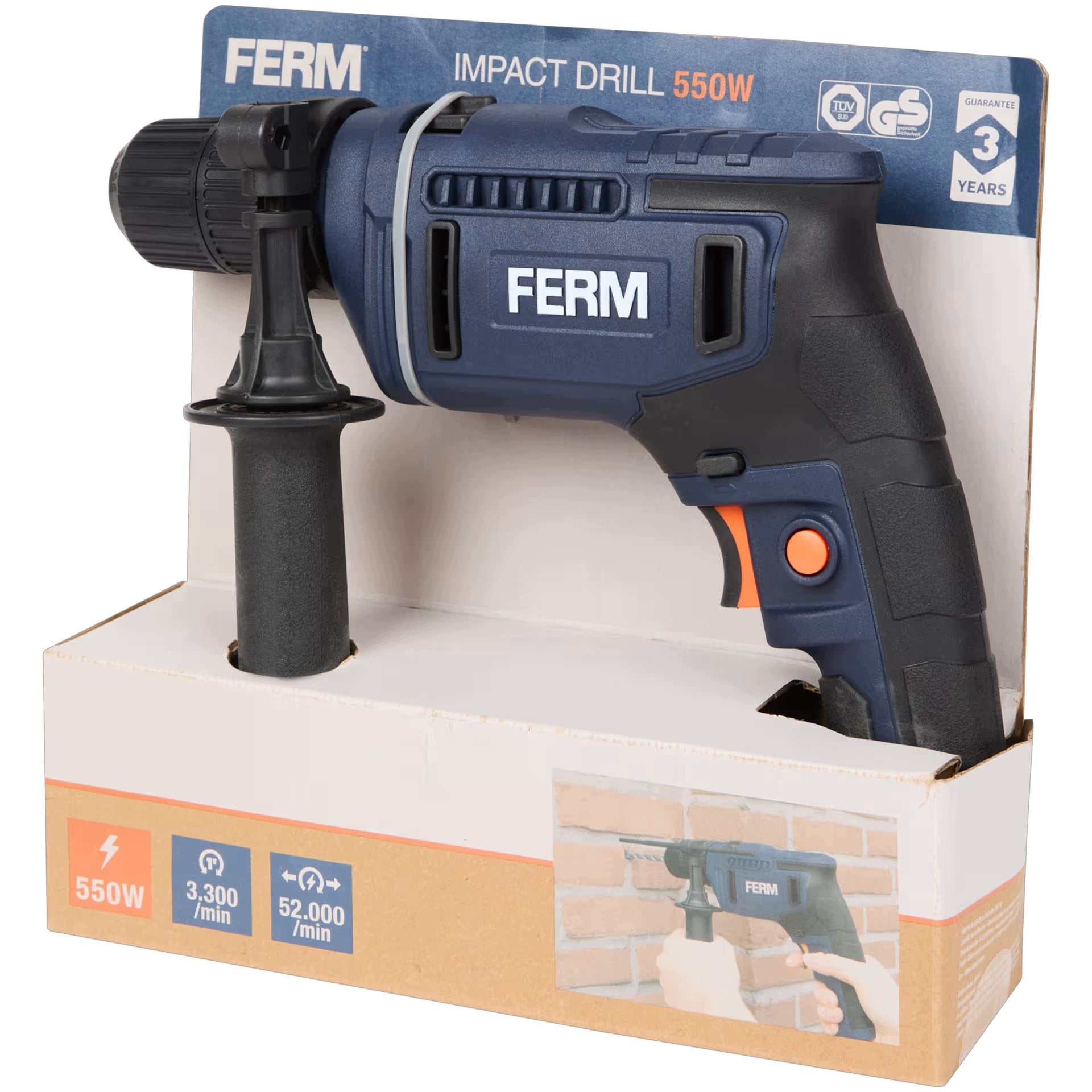 Impact Driver Ferm 230 V 550 W Brand Ferm