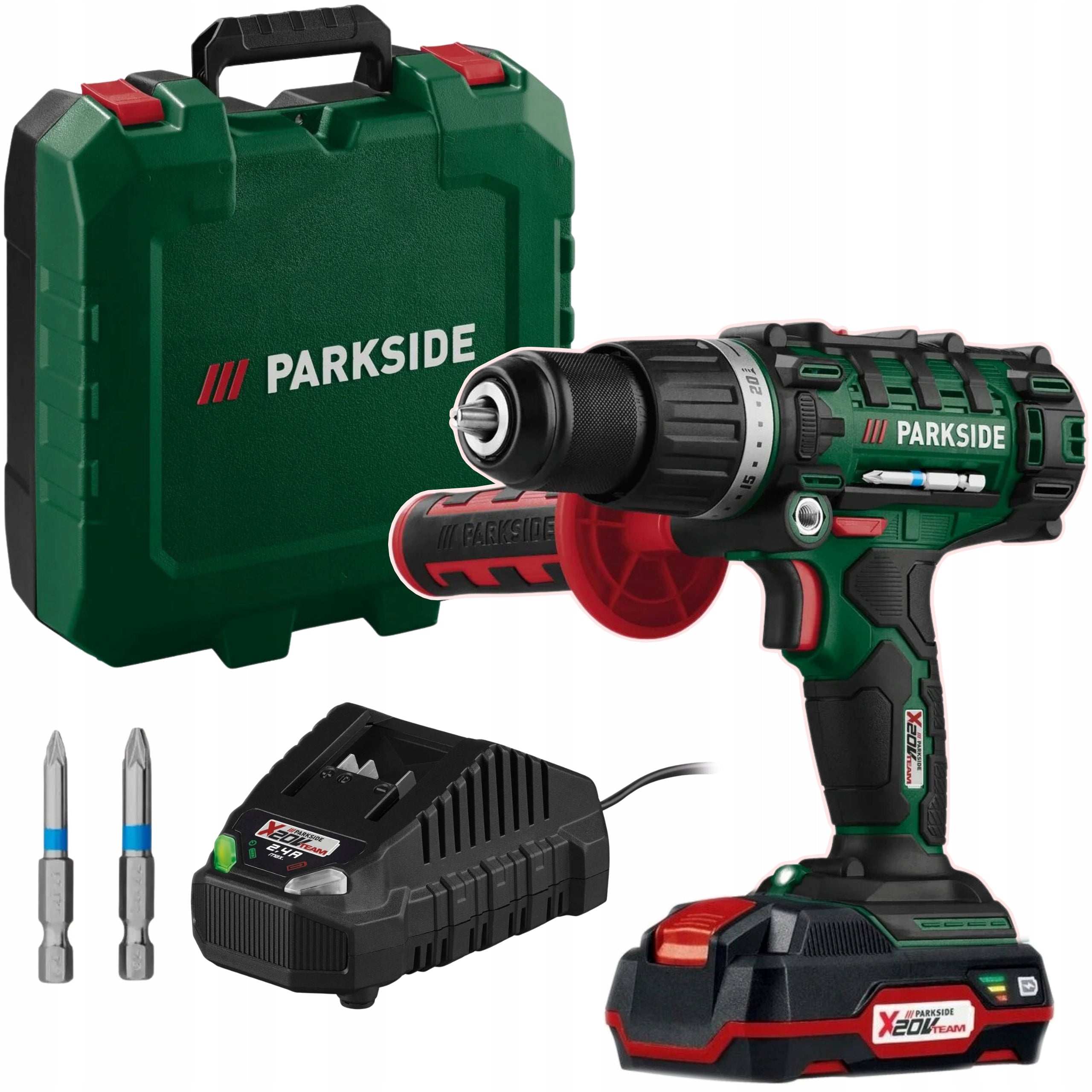 Impact drill PARKSIDE PSBSA 20-Li 20V +Battery +Charger