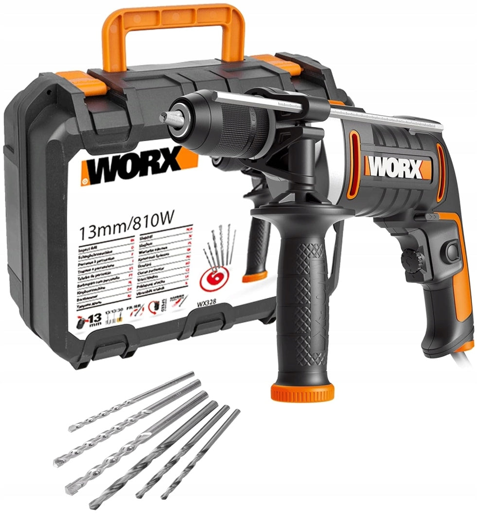Impact drill WORX WT 322 810W + Suitcase