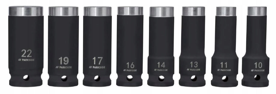 Impact sockets 1/2" 10-22mm / 1kpl.-8ele. /PARKSIDE PERFORMANCE/