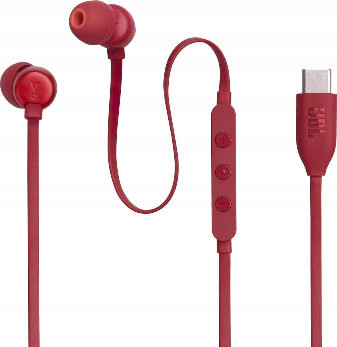 In-ear headphones JBL Tune 310 USB-C Red Dominant color red