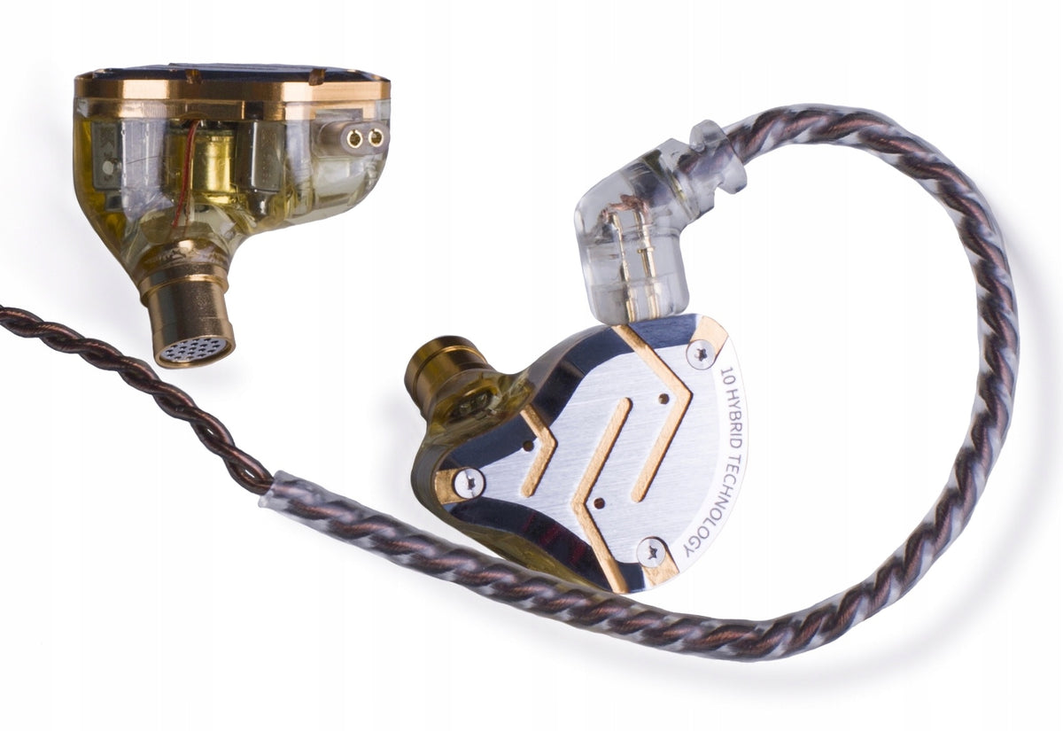 In-ear headphones monitors KZ ZS10 PRO fittings 2DD+8BA hybrid