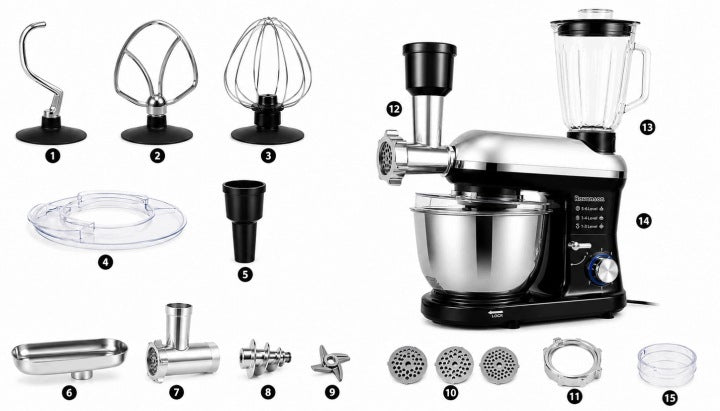 Industrial FOOD PROCESSOR PLANETARY MIXER WITH MEAT GRINDER RAVANSON Packaging status original