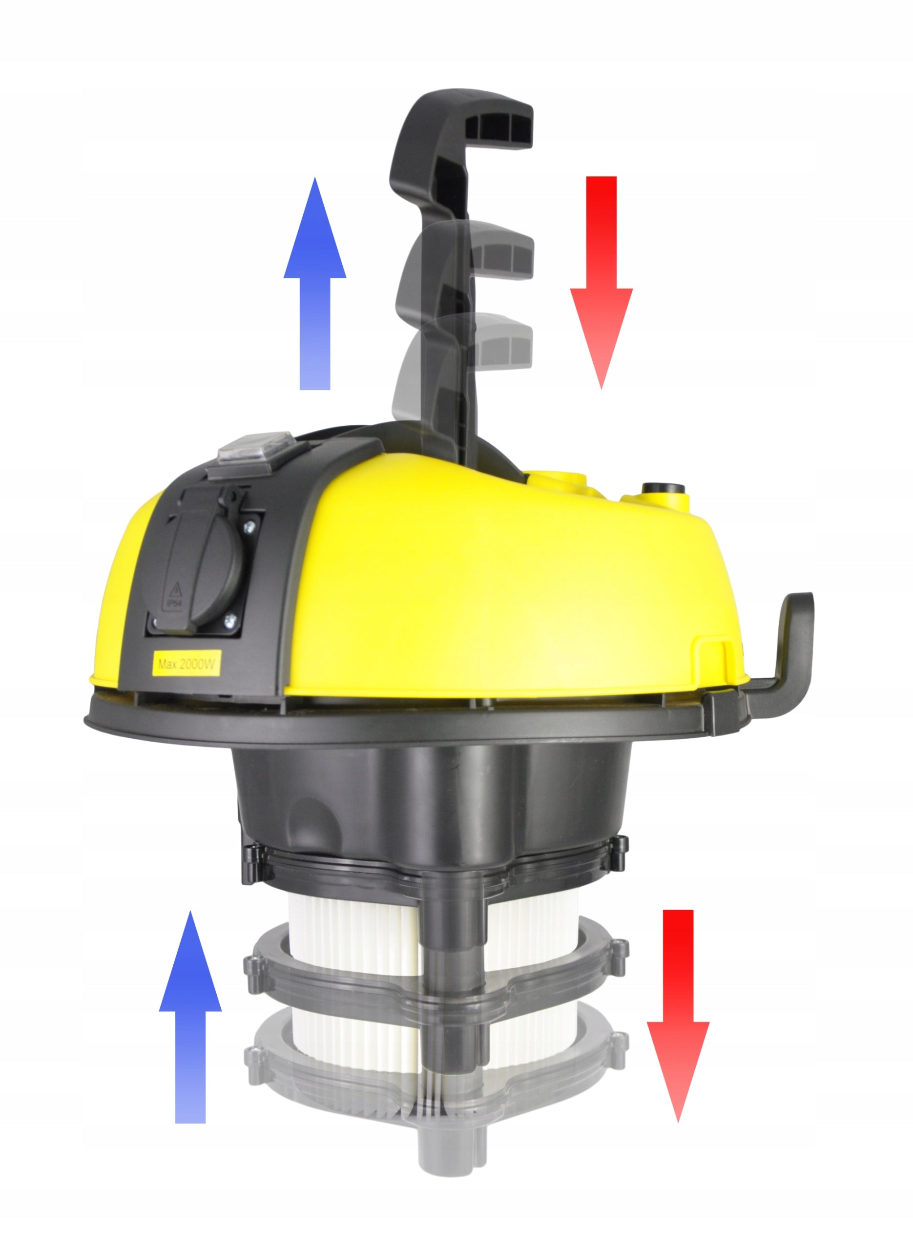Industrial Vacuum Cleaner Gypsum Rubble Shaker 3200W Series MX1960