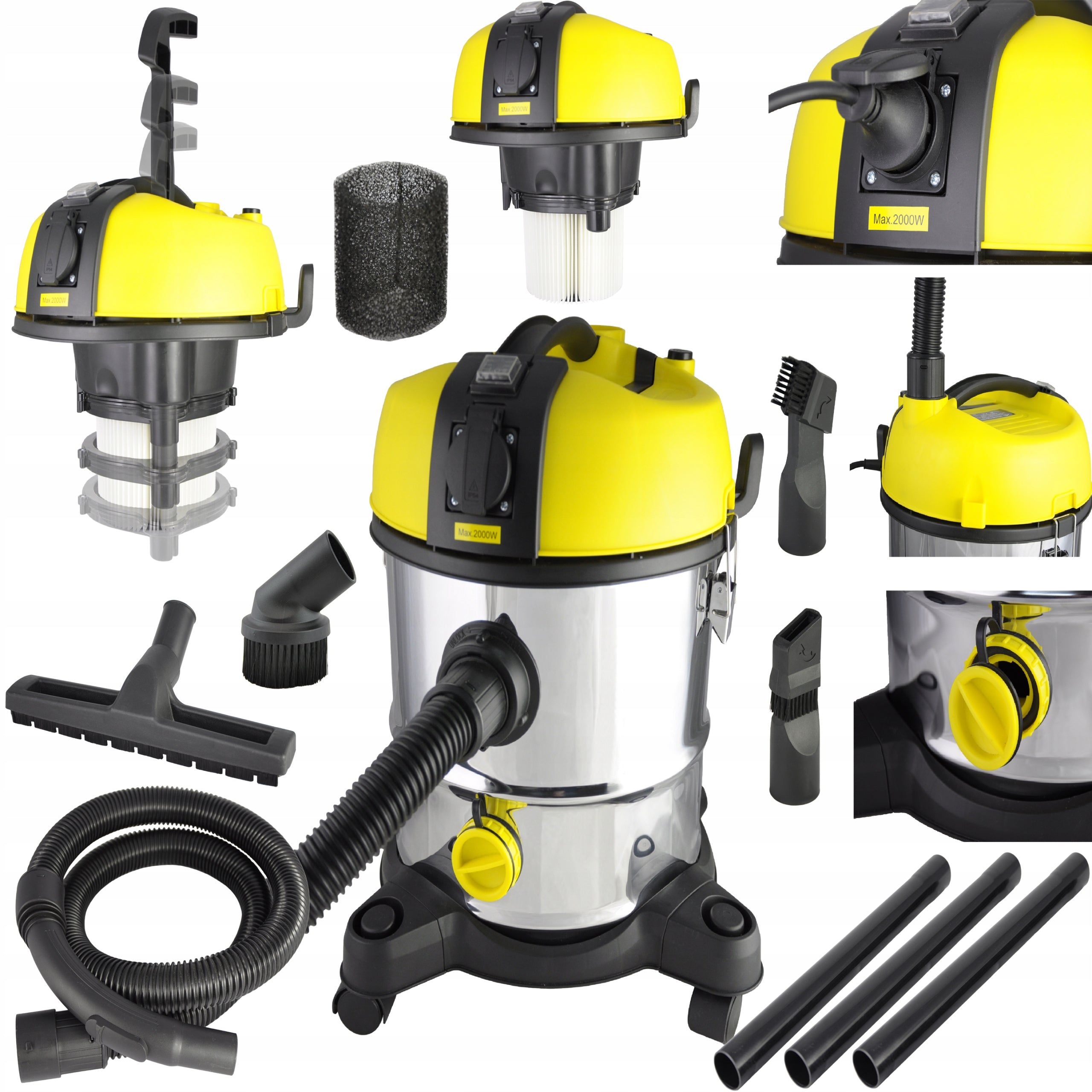 Industrial Vacuum Cleaner Gypsum Rubble Shaker 3200W