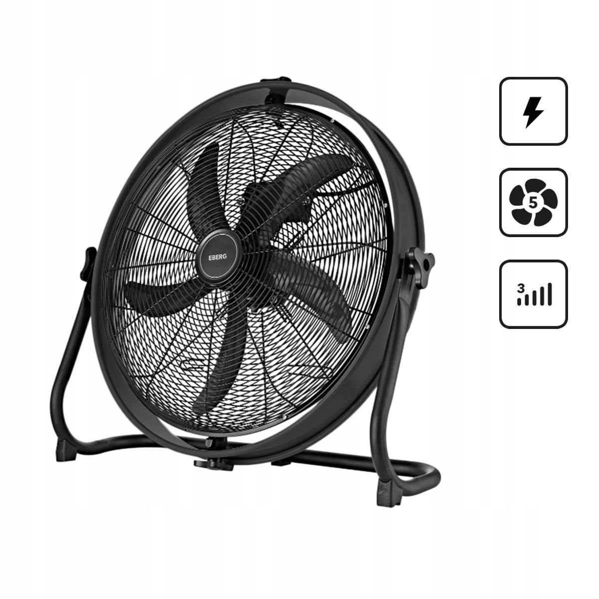Industrial Workshop Floor Fan EBF Circulator 50cm Powerful 130W Packaging status original