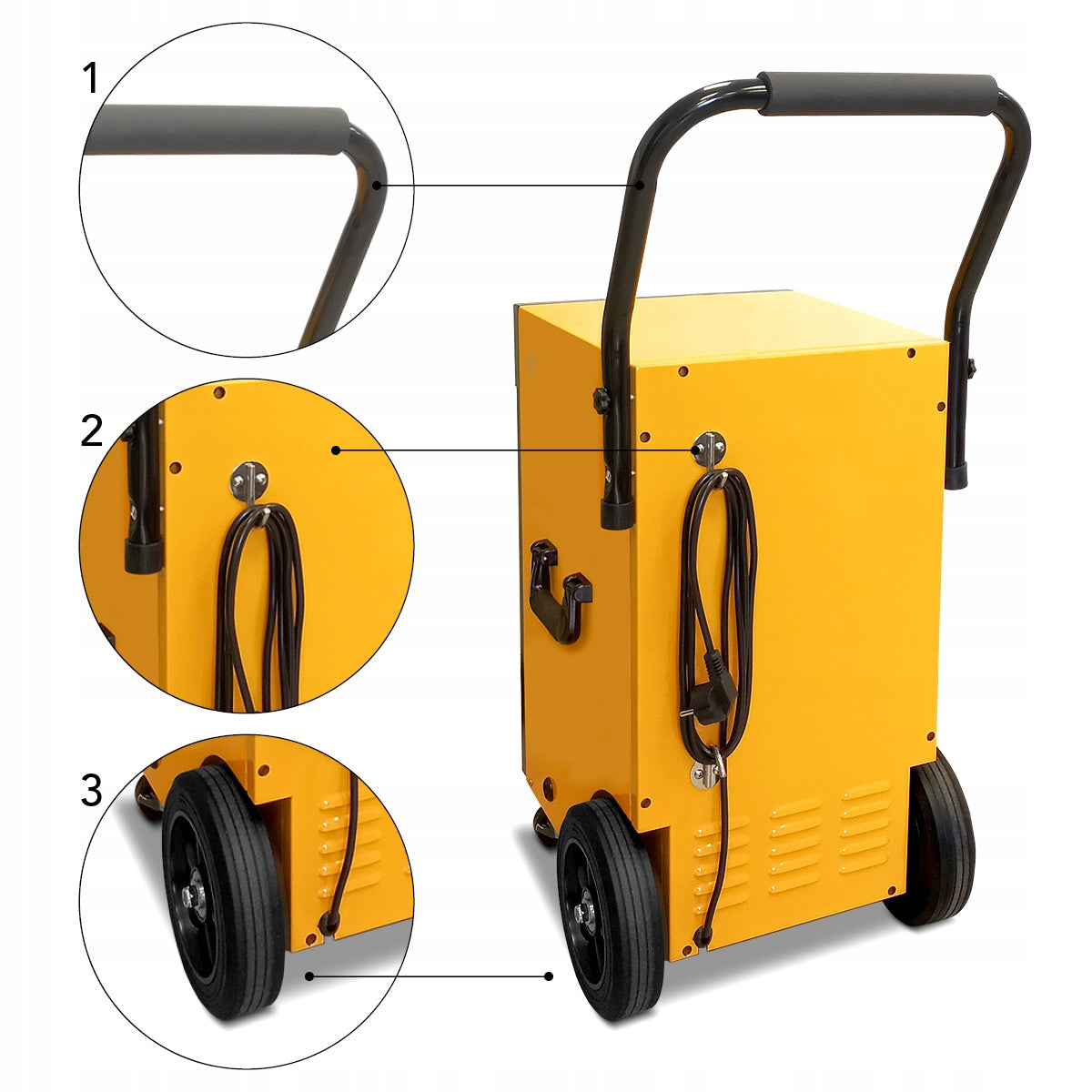 Industrial dehumidifier EPD 70 construction moisture absorber 70l/24h Manufacturer code Mobilny osuszacz przemysłowy wydajny 70l