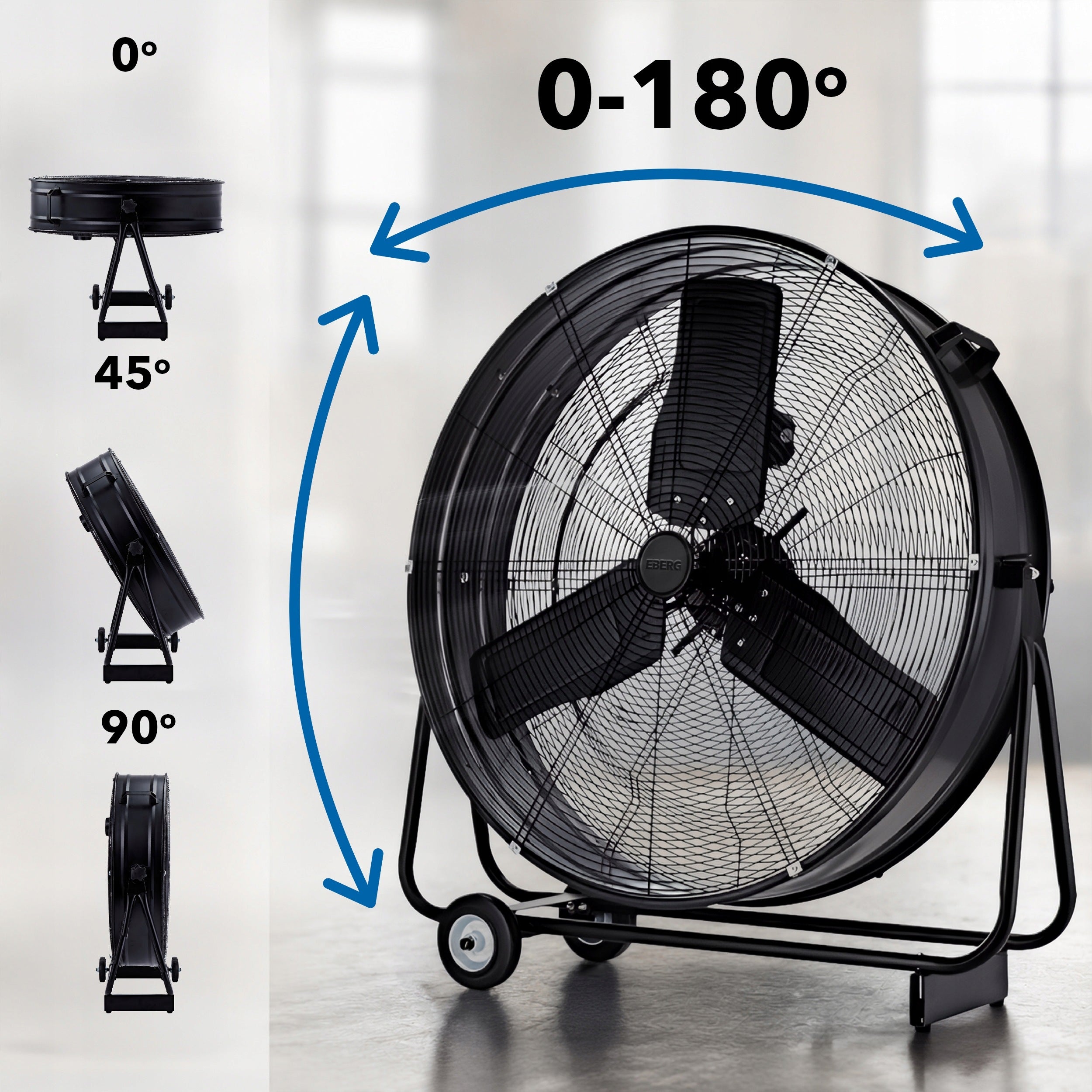 Industrial fan floor fan EBF circulator diameter 75cm 280W Packaging status original