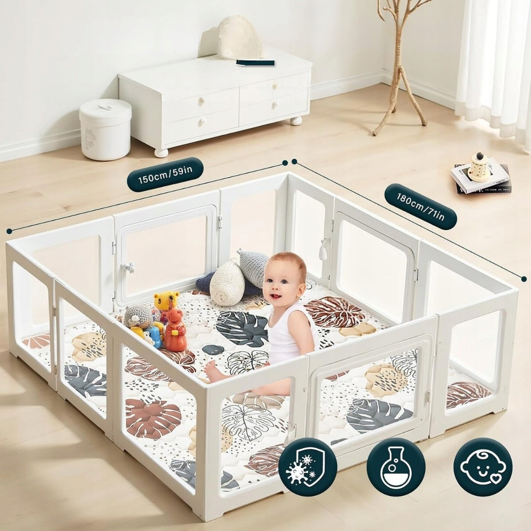 Infant Crawling Mat Folding Non-Slip 150x180cm QV Brand no brand