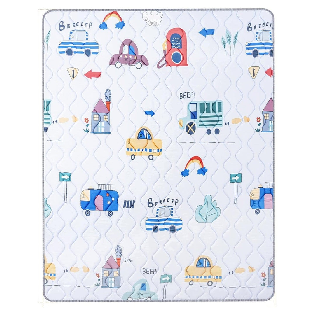 Infant Play Crawling Mat 127x127 Non-Slip Large Q5V