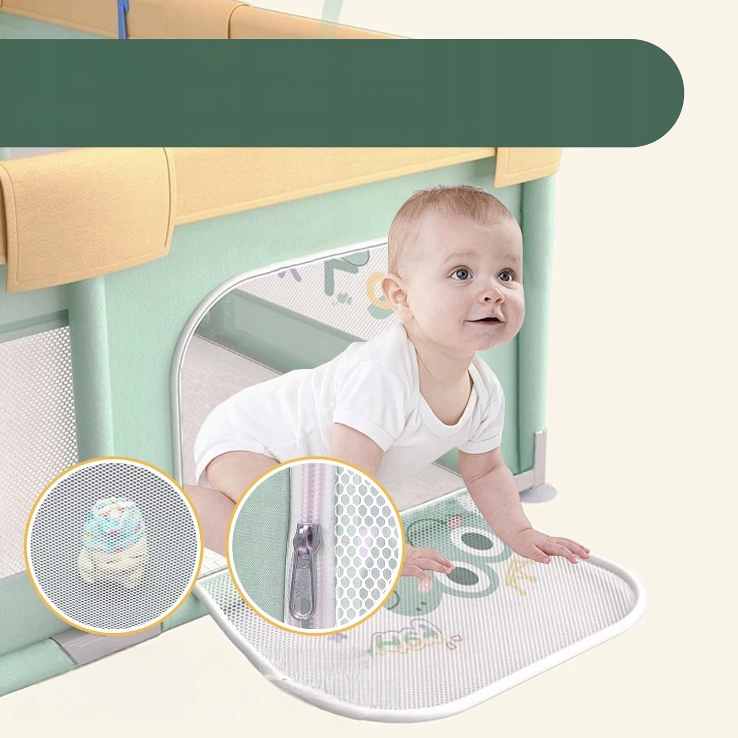 Infant Playpen With Balls 180x200cm Large Dinosaur Door Theme Set Packaging status original
