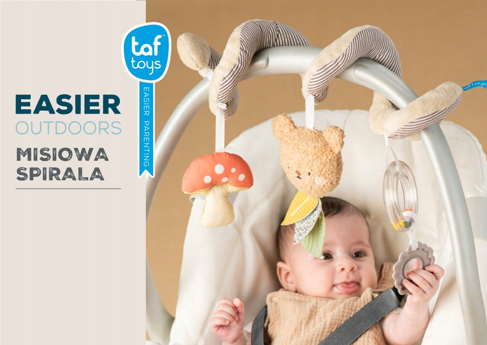 Infant Sensory Spiral Bear Activating Educational Toy 0+ Brand Taf Toys