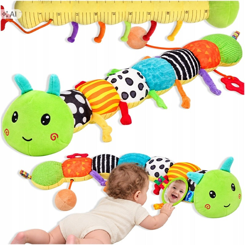 Infant Sensory Toy Caterpillar Contrast Plush Mirror