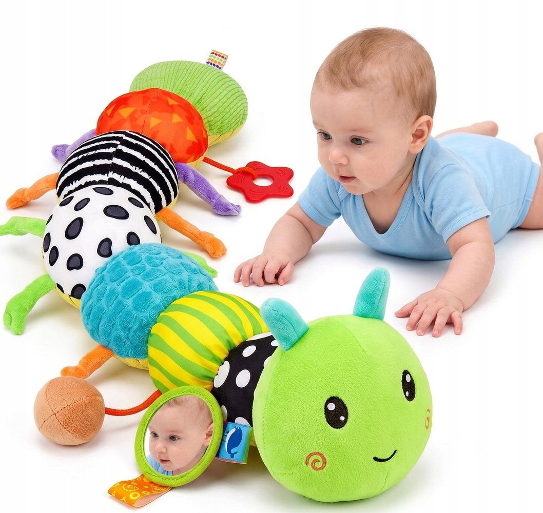 Infant Sensory Toy Musical Plush Anti-Stress Caterpillar Packaging status original