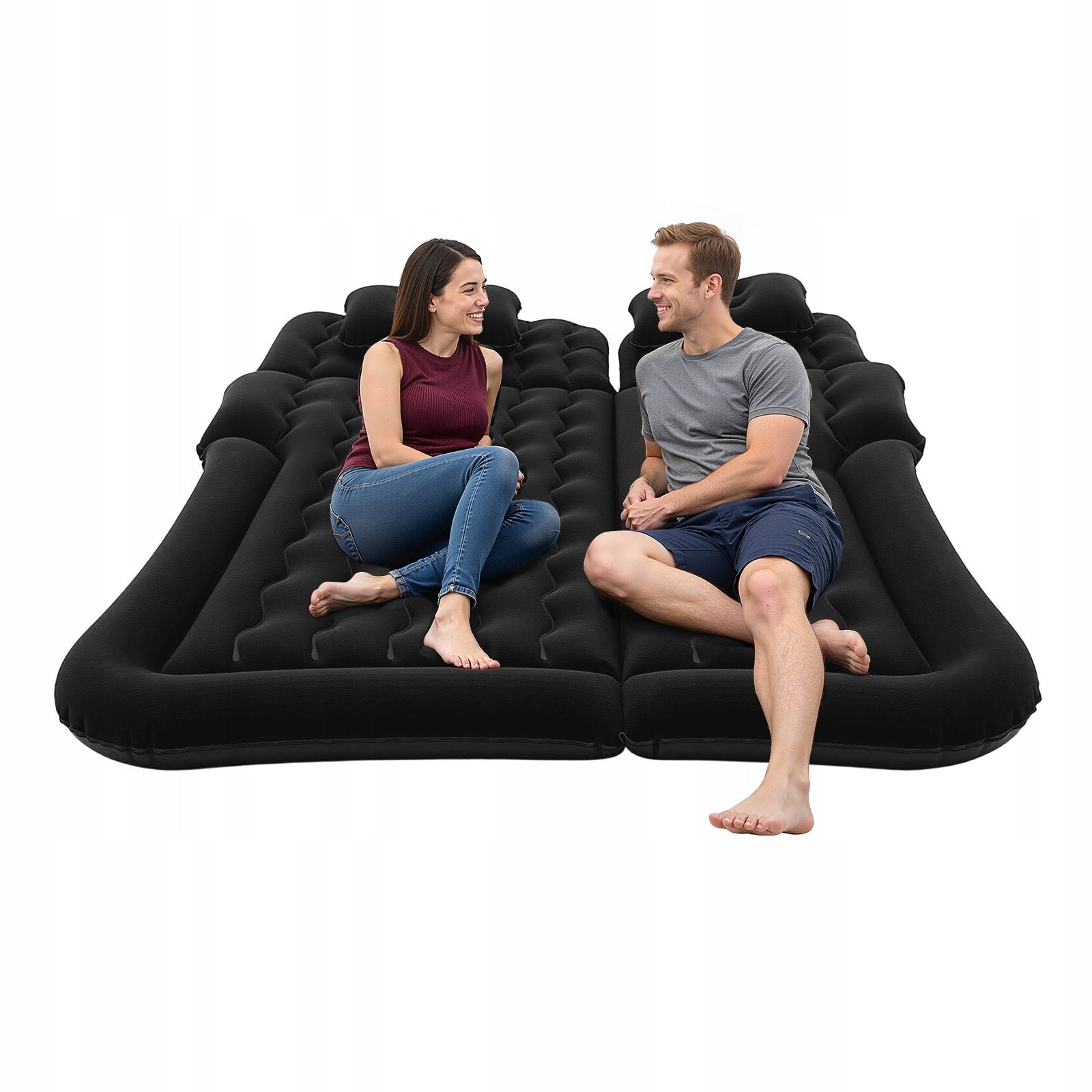 Inflatable Air Mattress 1.74*1.26M 300KG for SUV Backseat Car Camping