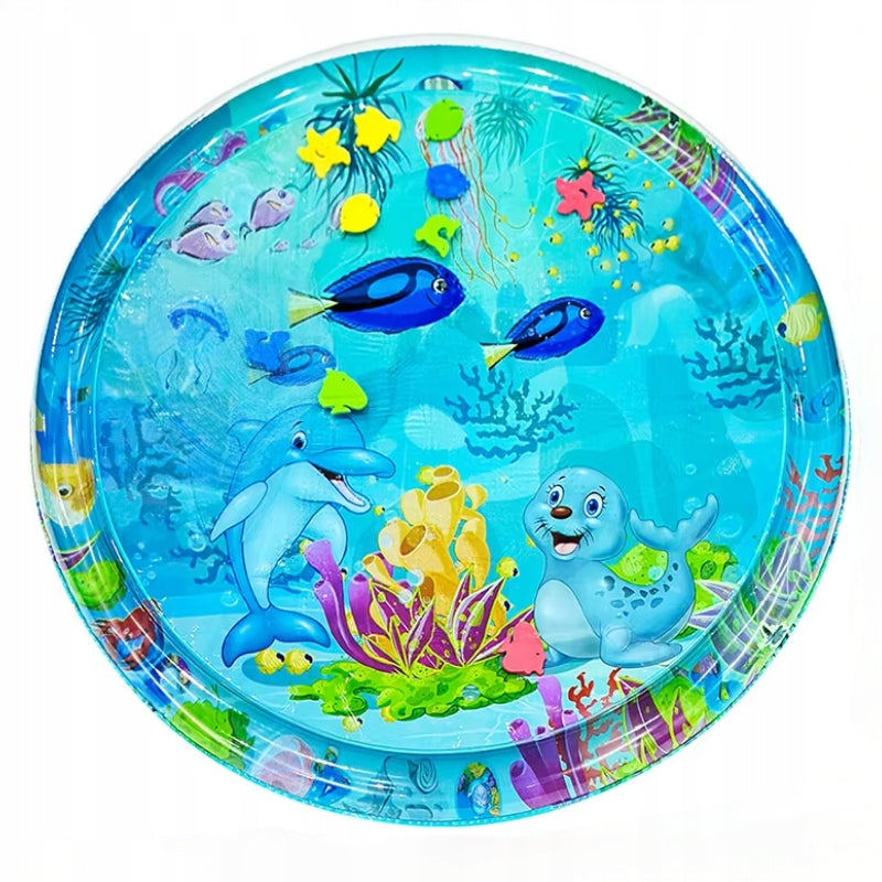 Inflatable Baby Sensory Water Mat, Colorful Play Mat, 105 cm