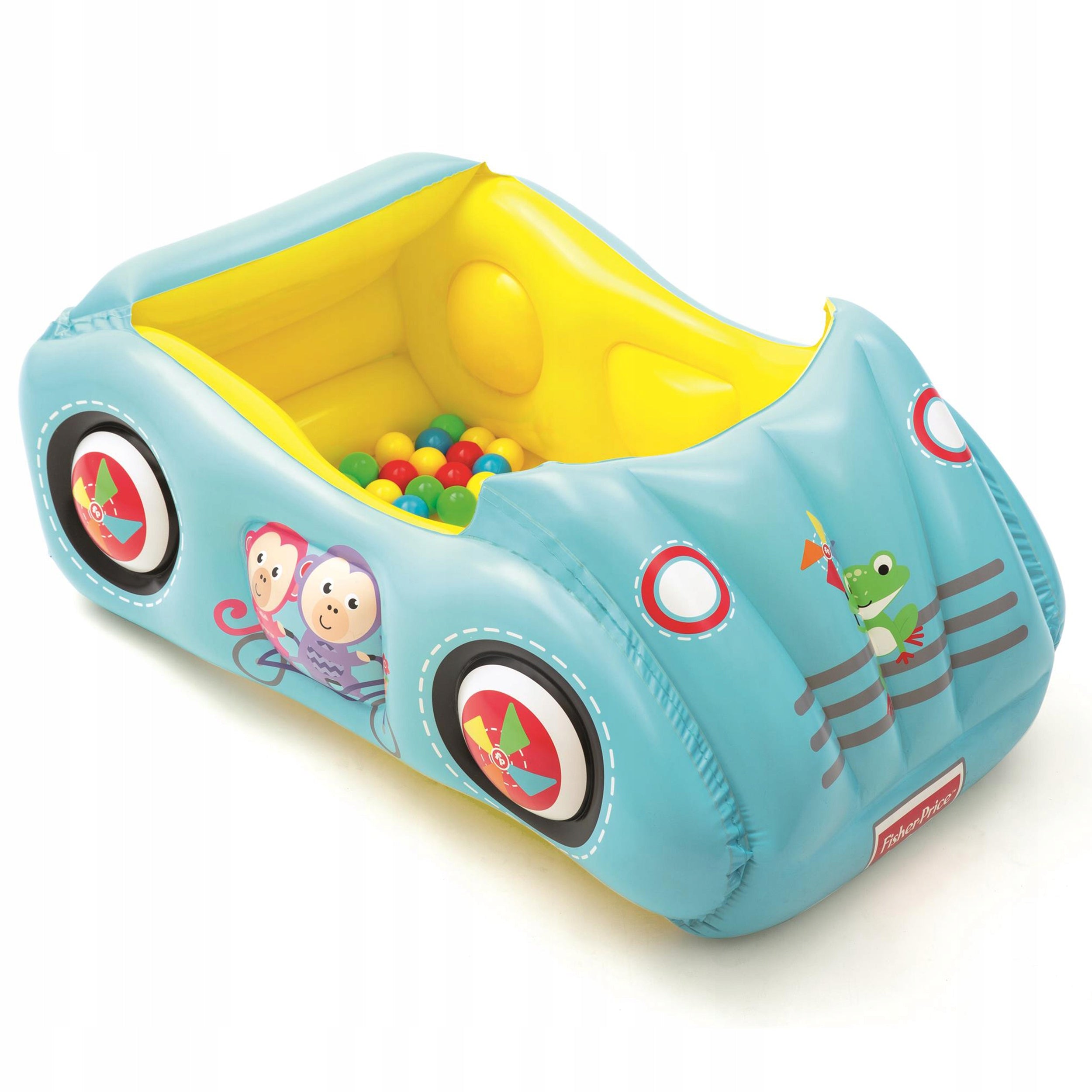 Inflatable Car Racing Car With Balls For Kids Fisher Price Bestway