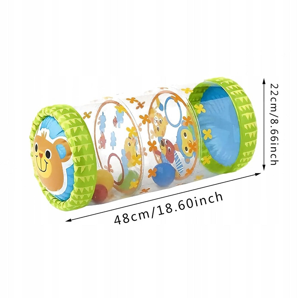 Inflatable Crawling Roller With Rattle Balls For Children 6M+ Brand no brand