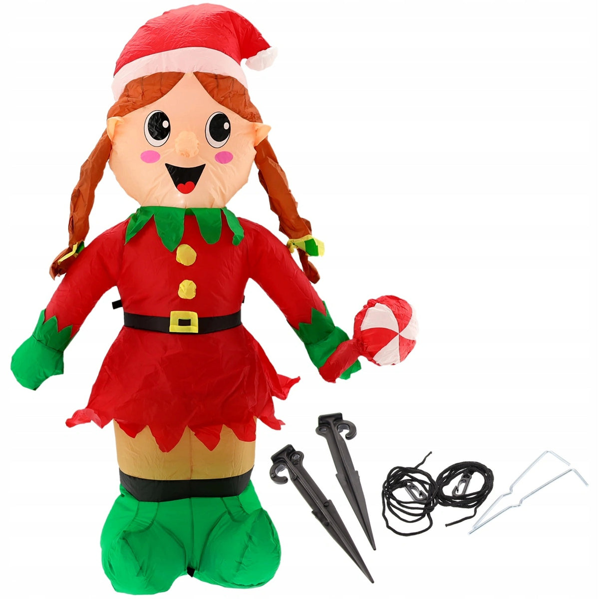 Inflatable ELF Decoration, Pumped Backlit Christmas Decoration Call