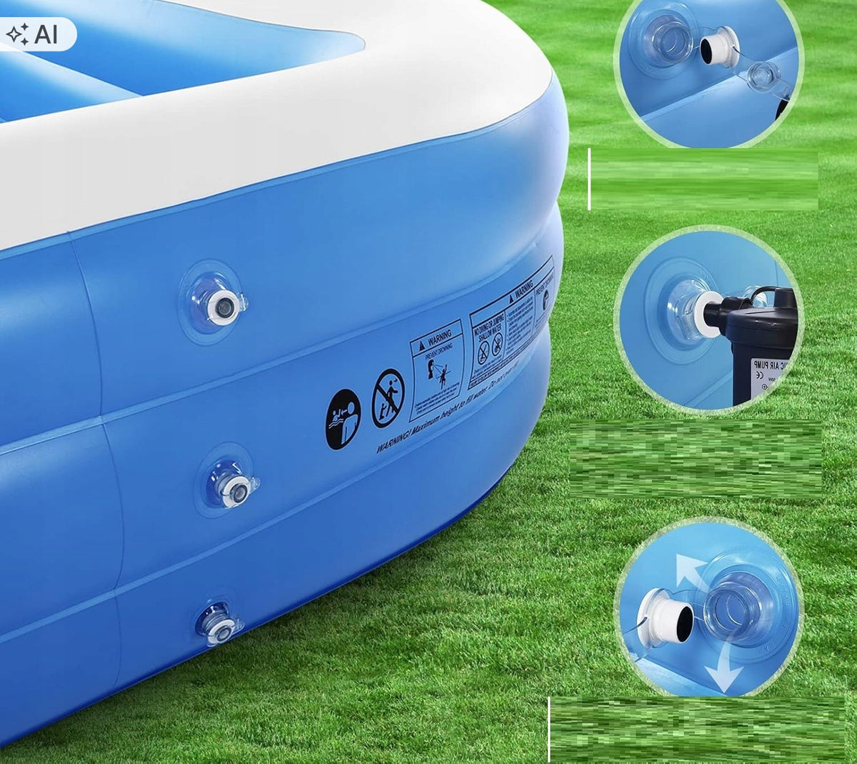 Inflatable Family Duerer Pool 305cm x 182cm x 56cm Brand no brand