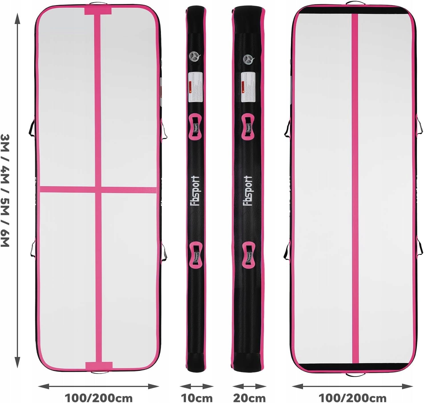 Inflatable Gymnastic Mat 2m x 10cm Airtrack Acrobatic Path Brand Fbsport