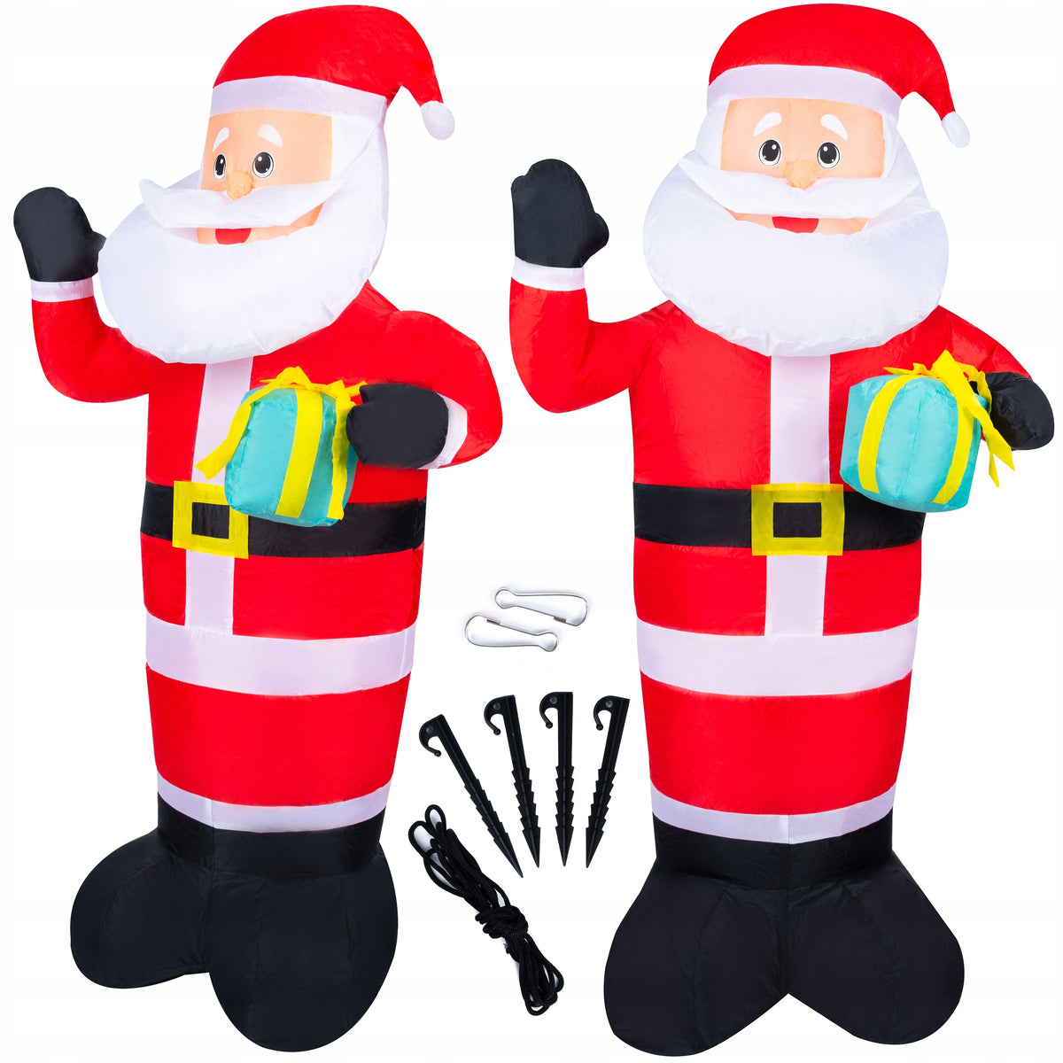 Inflatable Illuminated Santa LED Lights 120cm Christmas Decoration