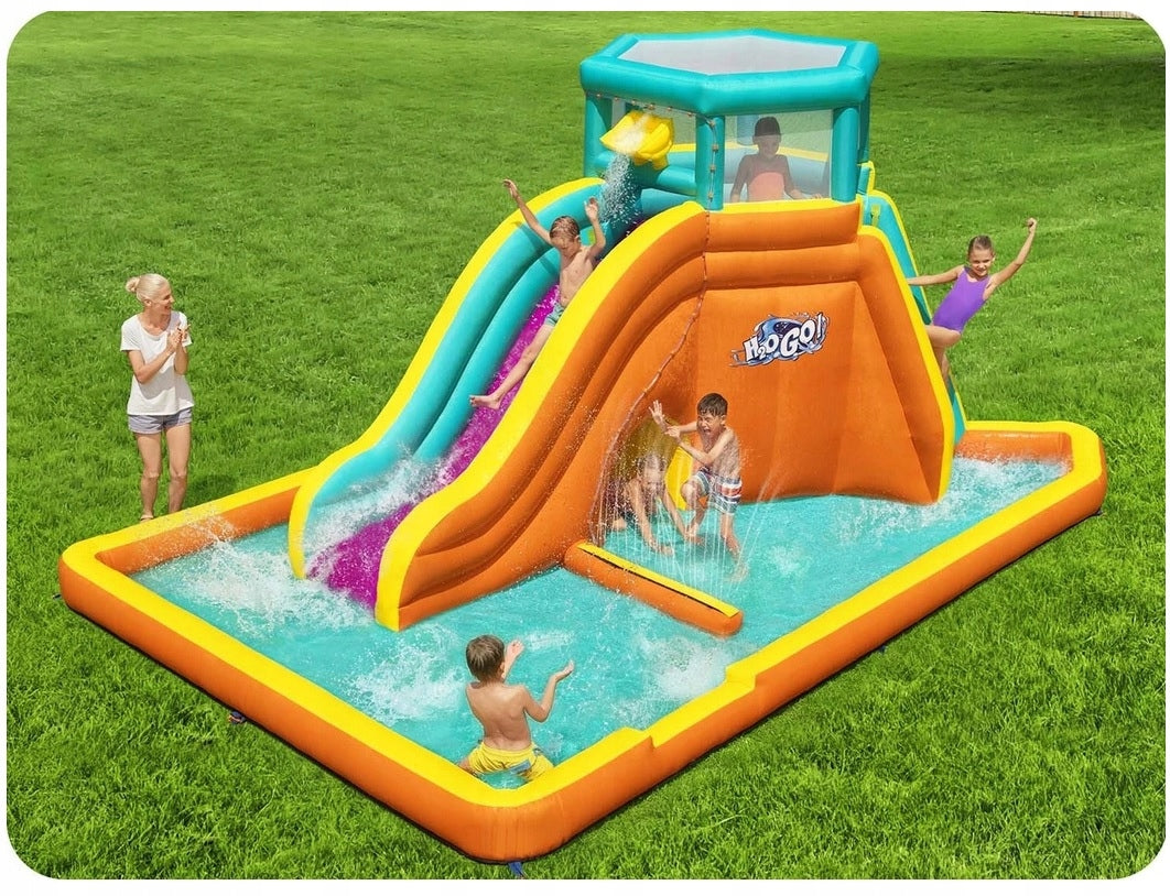 Inflatable Playground H2OGO 565x373x265cm Slide Tunnel Sprinkler Manufacturer code H2OGO