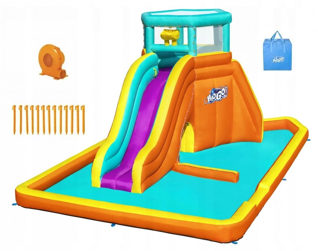 Inflatable Playground H2OGO 565x373x265cm Slide Tunnel Sprinkler Packaging status original