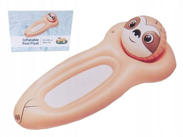 Inflatable SLOTH Swimming Mattress with Headrest