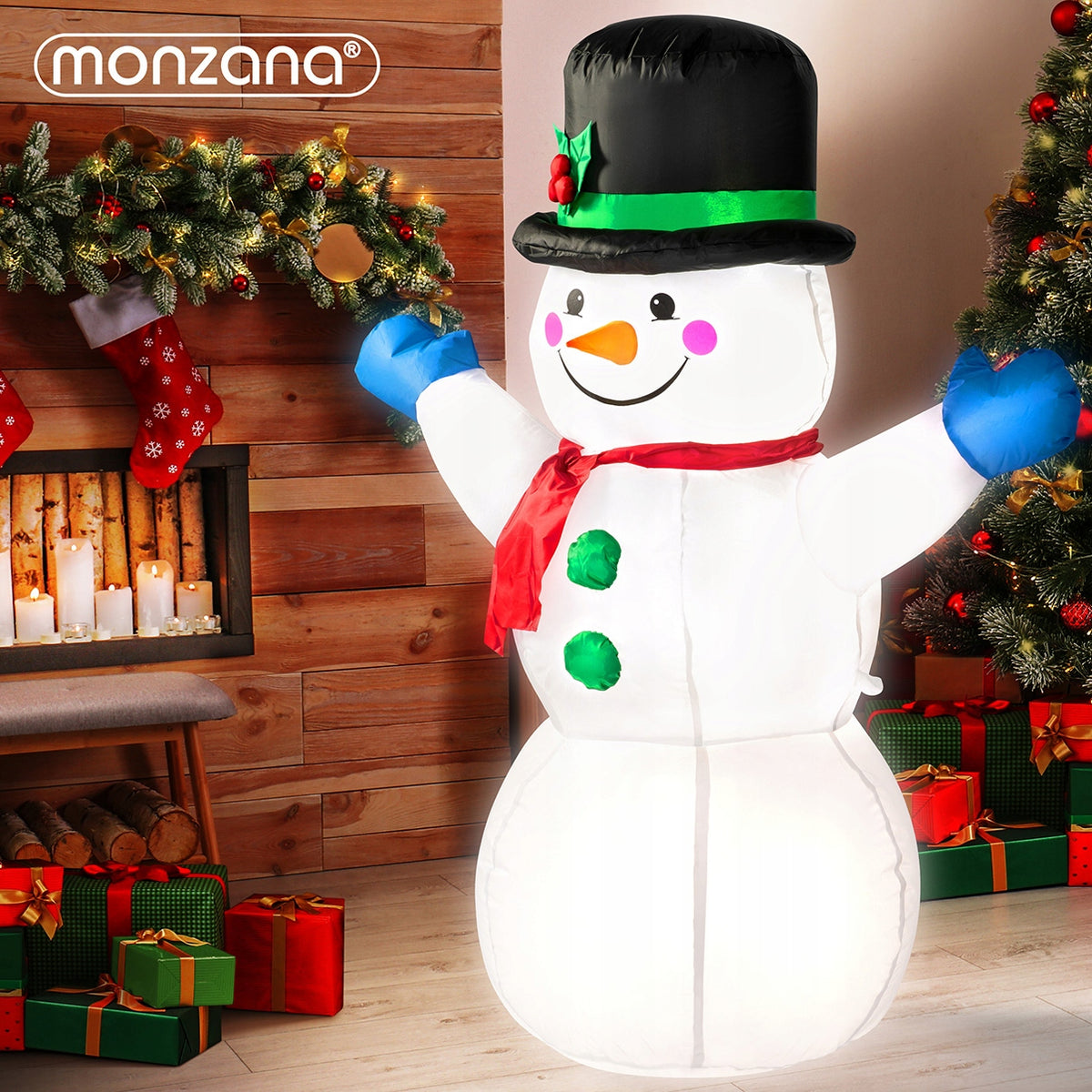 Inflatable Snowman Christmas LED Decoration 120cm EAN (GTIN) 4250525369595