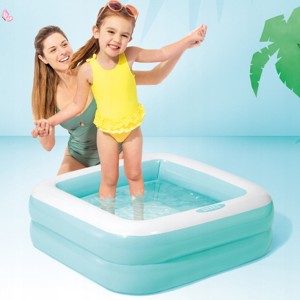 Inflatable Swimming Pool for Toddlers Garden Balcony Terrace 57100-1 Turku Color green