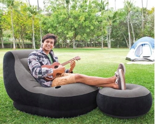 Inflatable armchair pouf 130cm and footrest 64cm 68564 INTEX Brand Intex