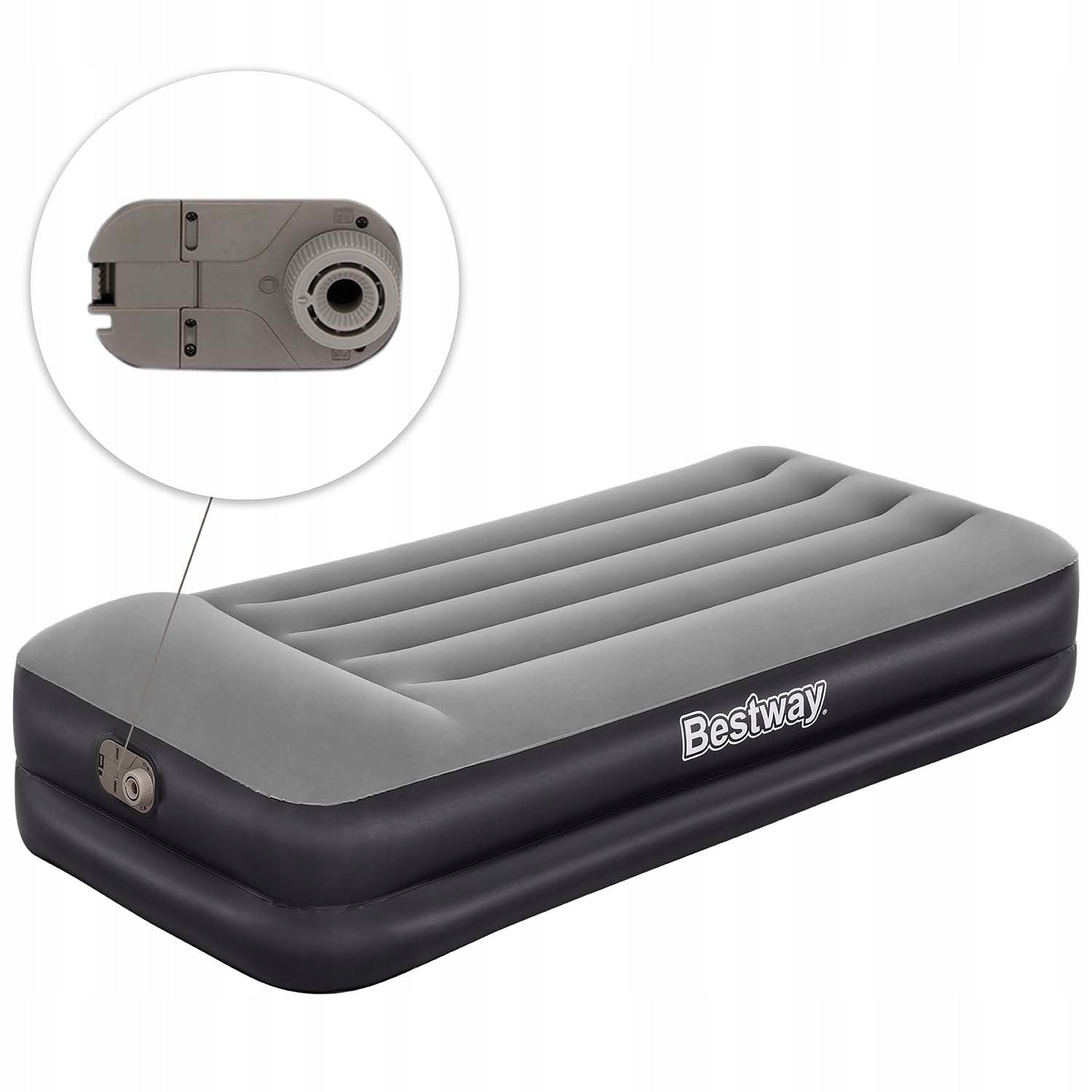 Inflatable mattress Bestway 67401 velour 191x97x46cm with pump Brand Bestway