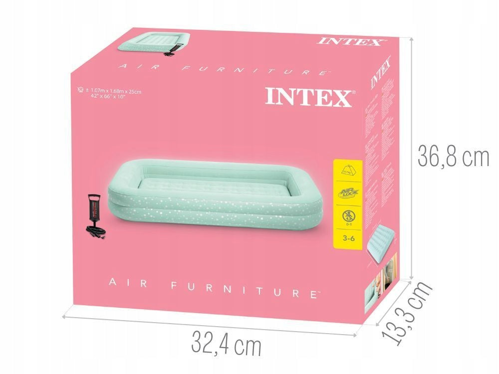 Inflatable mattress for children Intex 168x107 + PUMP MODEL 2026 Manufacturer code 66810NP