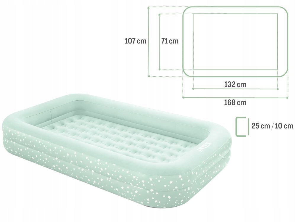 Inflatable mattress for children Intex 168x107 + PUMP MODEL 2026 Packaging status original