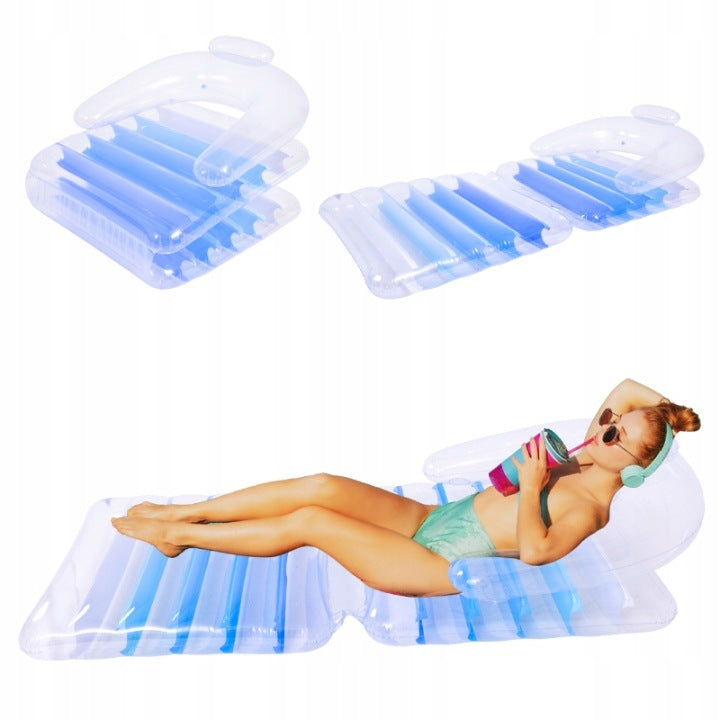 Inflatable mattress for swimming water chair with water backrest for swimming pool Jilong Packaging status original