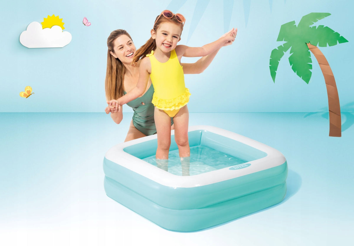 Inflatable swimming pool for children 86x86x25 cm INTEX 57100 mint Packaging status original