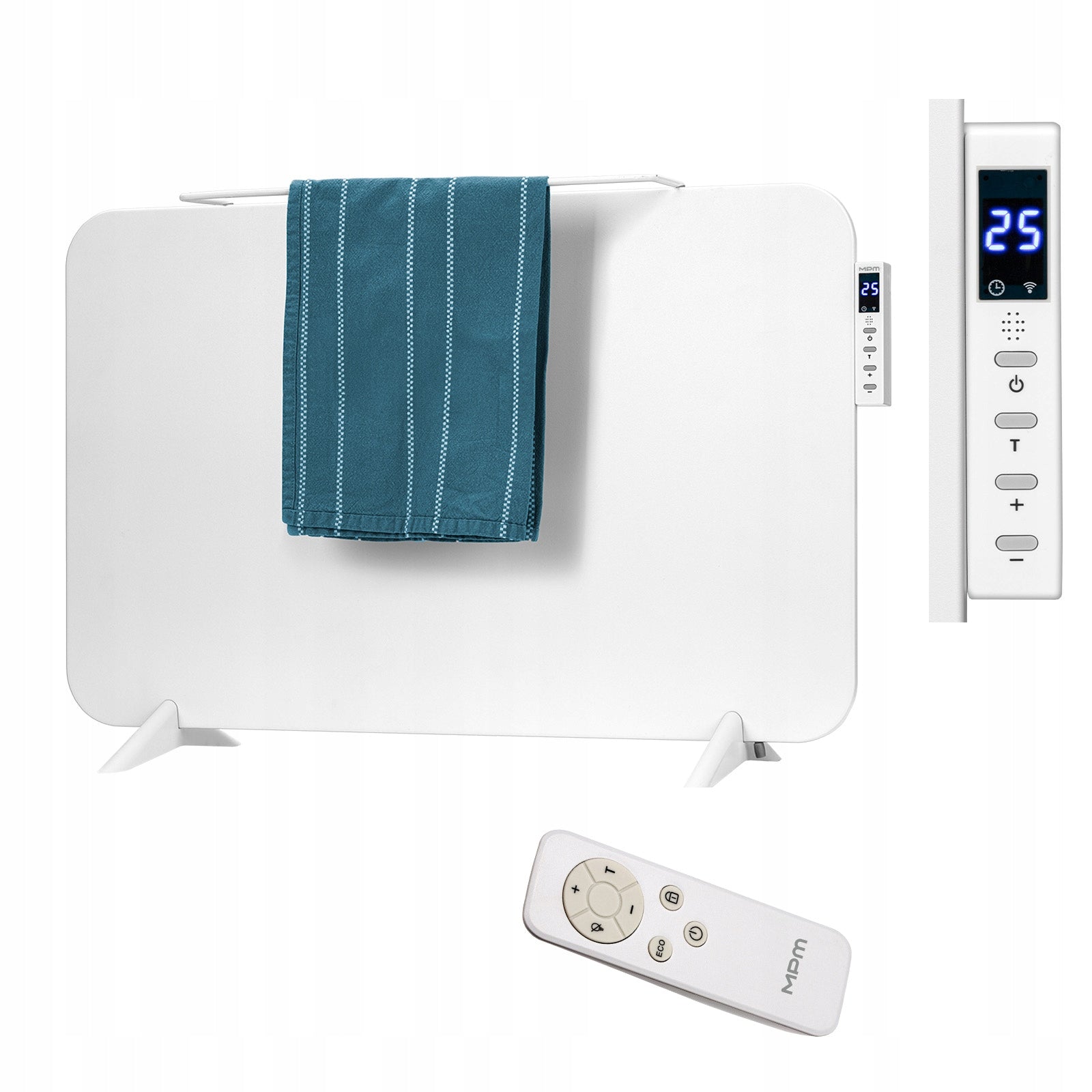 Infrared Bathroom Electric Heater White MPM MUG-24