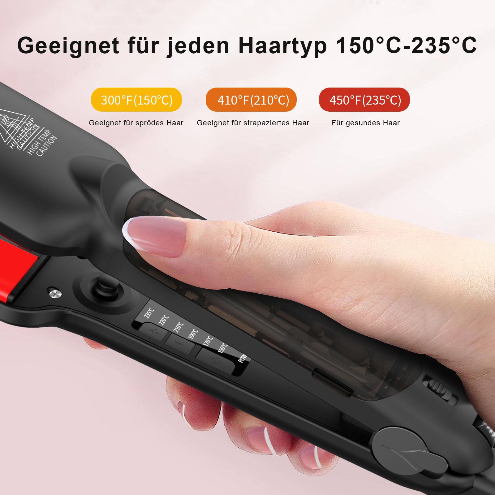 Infrared Efficient Steam Straightener 2 Inch Led Black Hair Protection Manufacturer code sadasSDFDSF